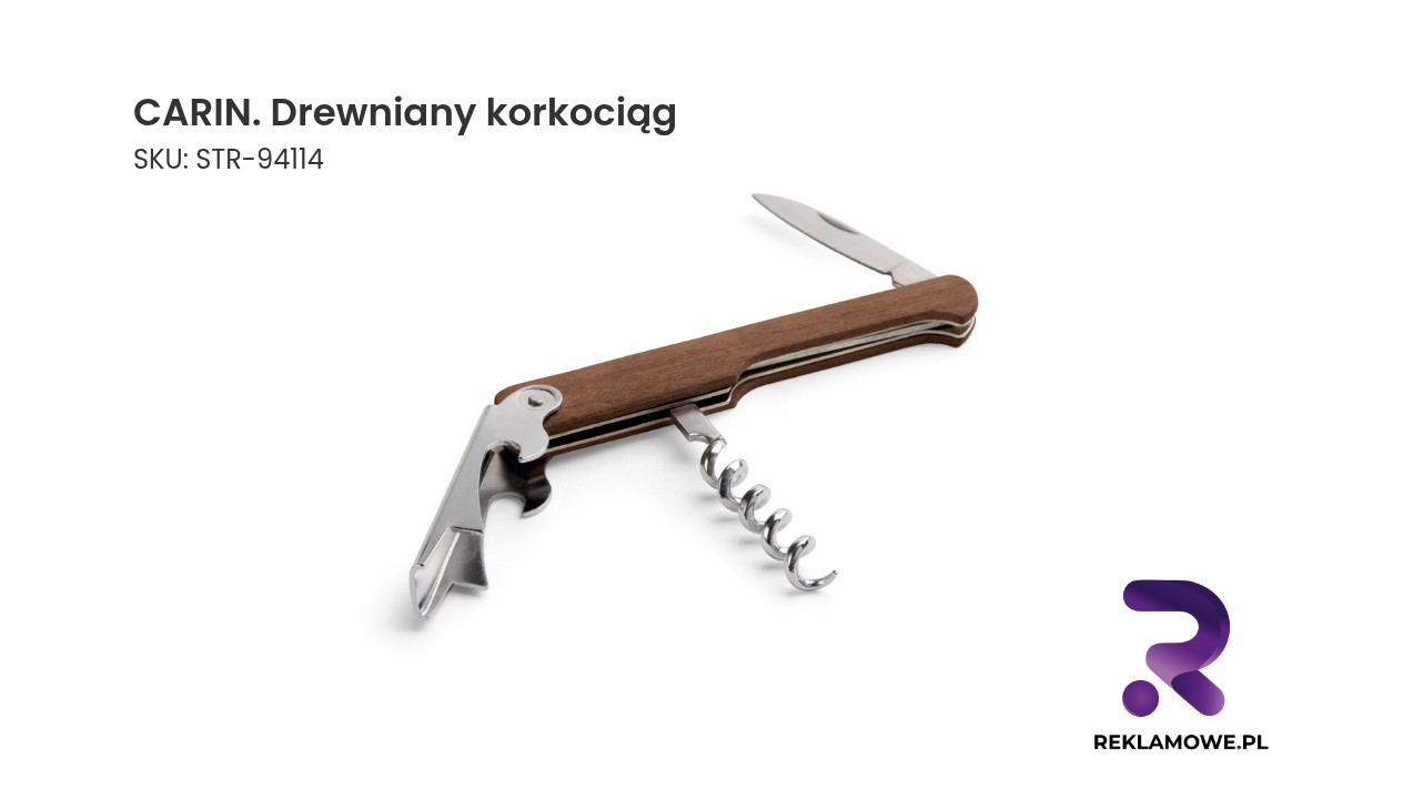 CARIN. Drewniany korkociąg Drewniany korkociąg CARIN