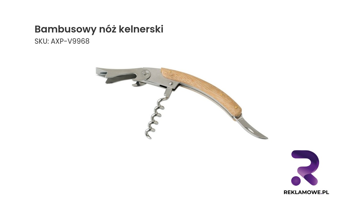 Bambusowy nóż kelnerski o ekologicznym designie