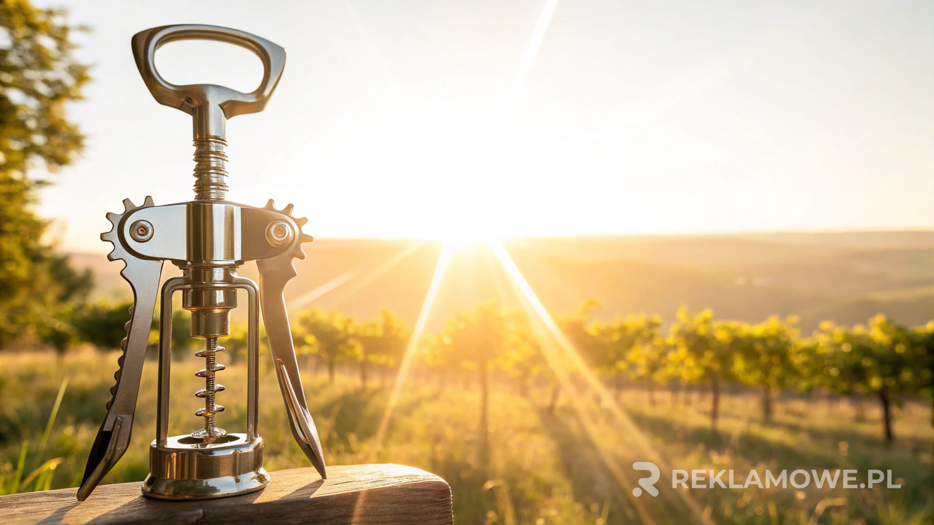 Kreatywny korkociąg reklamowy przyciągający uwagę