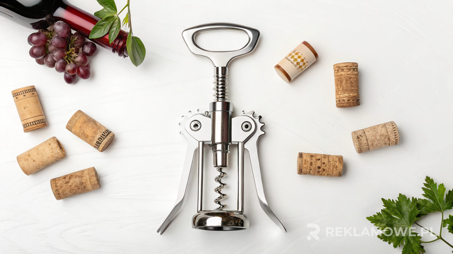 Wysokiej jakości korkociąg reklamowy na stole