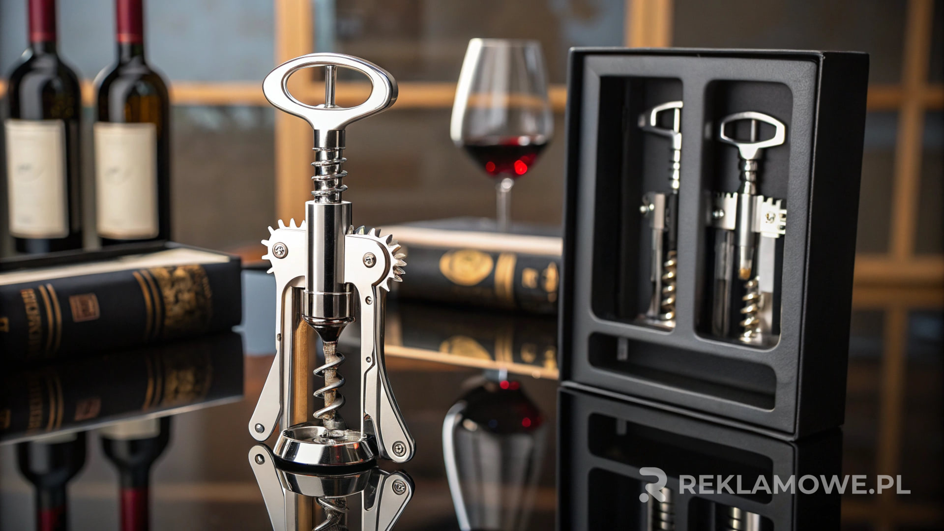 Kreatywny korkociąg używany do promowania marki