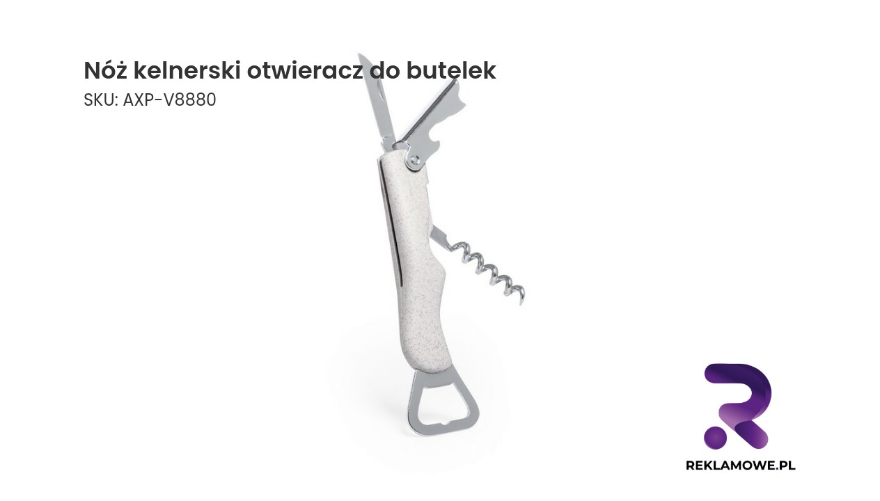 Nóż kelnerski, otwieracz do butelek Nóż kelnerski i otwieracz do butelek w jednym