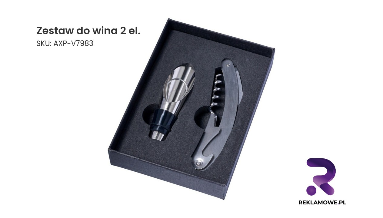 Zestaw do wina 2 el. – elegancki komplet akcesoriów do wina