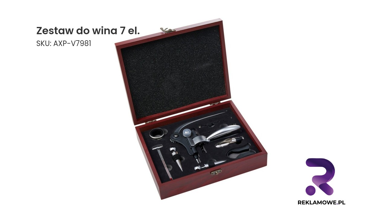 Zestaw do wina 7 elementów – elegancki komplet akcesoriów do wina